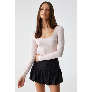 GRIMELANGE YOUPES Jupe courte doublée à taille haute zippée coupe classique pour femme - Product Image 4