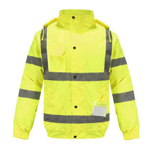 Waterproof Lightweight <b>Reflective</b> Hi Vis Construction Safety <b>Jacket</b> for <b>Men</b> Reasonable Price Best Safety <b>Men's</b> <b>Jackets</b> - Product Image 1