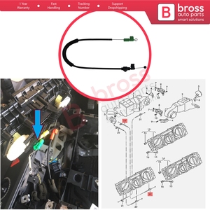 Cable Verde de Control de la Compuerta de Descongelación BSP872 para Transporter Multivan Caravelle T5 T6 Amarok 2H 7H1819835C - Product Image 6