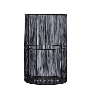 เชิงเทียนโลหะสีดำพร้อมลวดตาข่ายสำหรับตกแต่งบ้านและคริสต์มาสเชิงเทียน - Product Image 3