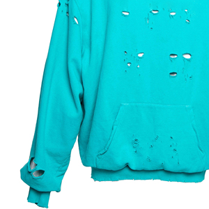 เสื้อมีฮู้ดแฟชั่นสำหรับผู้ชายผ้าเทอร์รี่100% ผ้าคอตตอนเนื้อเรียบขาดตามสั่งสำหรับฤดูหนาว - Product Image 5