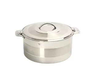 Marmite chauffante en métal martelé antique avec couvercle à bouton de casserole pour buffet, idéale pour servir la soupe et les marmites lors des mariages - Product Image 2