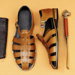 Chaussures décontractées légères avec semelle absorbant la transpiration et structure flexible, chaussures de tous les jours pour hommes, chaussures en cuir - Product Image 2