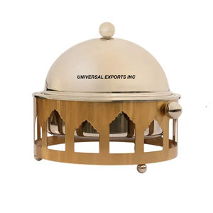 Tabletop Kitchen Ware Metal <b>Food</b> <b>Warmer</b> Nice Quality handmade luxury Casserole Premium Quality Fancy Metal Hotpot - Product Image 6