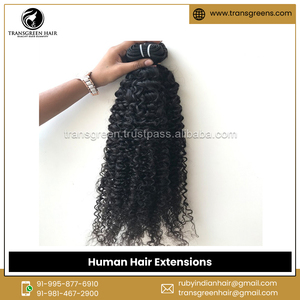 100% Raw Unprocessed Virgin Temple Hair Grade Kinky Curly Human Hair Extensions From Leading Indian Seller at Exclusive Price - Product Image 6