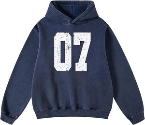 High Manufacture Men's Solid Hooded Pullover Hoodie 100% Cotton Breathable Eco-Friendly Fleece Windproof Loose Fit Winter 450g - Product Image 1
