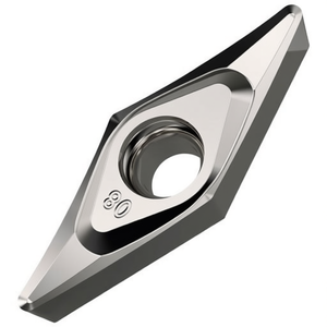Inserto de Torneado Indexable Plateado ISO VCGT 130302E-SF3H07, Diámetro del Orificio 3.4mm, Paquete de 10 para Herramientas de Metalurgia - Product Image 2