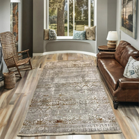 Tapis de sol double face en polyester, imperméable, à poils moyens, doux, antidérapant, pour voyage et maison, style turc oriental, le meilleur choix