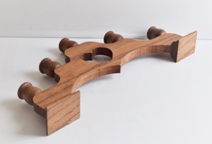 เชิงเทียนไม้หกคอลัมน์เหมาะสำหรับตกแต่งบ้านโต๊ะกลางและโคมไฟเทศกาลทำด้วยมือจากอินเดีย - Product Image 3