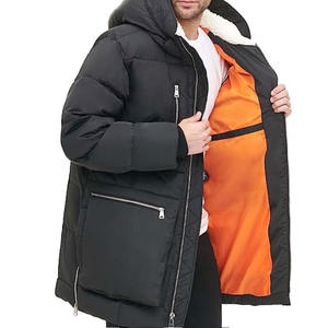 Wholesale <b>Men's</b> Coated Stand Collar Hooded Breathable Vintage Parka <b>Jacket</b> for Autumn Super Quality - Product Image 5