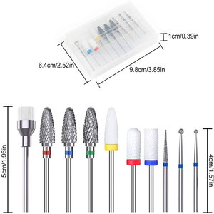 Foret à ongles manucure en gros 2024 nouveau type meilleur prix complètement outil à ongles russe personnalisé diamant foret à ongles - Product Image 5