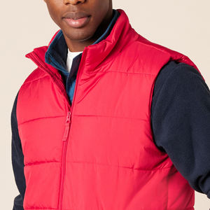 Chaleco Acolchado Personalizado para Hombre, Ligero, con Cierre y Cuello Alto, Ropa de Invierno Cálida, Color Personalizado, Último Estilo - Product Image 3