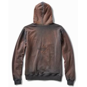 Sweat à capuche unisexe zippé en molleton 100 % coton délavé à l'acide, respirant pour l'hiver, avec poches, coupe oversize, vente en gros OEM - Product Image 2