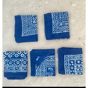 Lot de 5 foulards imprimés à la main pour couvrir les maillots de bain - Product Image 1