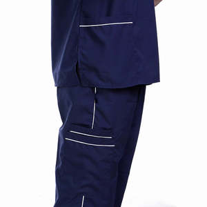 Genuine High Quality Fabric Medical Nurse Hospital <b>Men</b> Doctor Scrub Suits Woven Custom Design <b>Stretchy</b> Wear Denim Uniform - Product Image 6