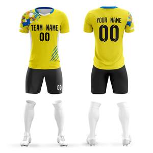 2024 maillot football haute personnalisable maillot de football ensemble de shorts hommes jeunes adultes haute impression meilleure qualité Sublimation abordable - Product Image 3