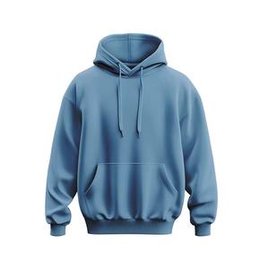 Customized Men's Fashion Oversized Winter Hoodie Hip Hop Street Wear with Embroidered Logo <b>French</b> Fleece Plain Dyed Men Hoodies - Product Image 1