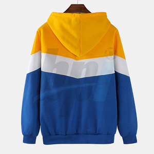 เสื้อฮู้ดดี้ผู้ชาย แบรนด์ส่วนตัว วัสดุทนทาน ผ้าฝ้ายผสม สีตัดกัน - Product Image 2