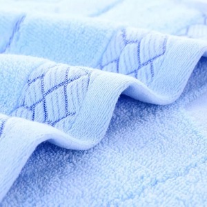Juego de Toallas de Algodón de Color Sólido, Rectangulares, Lisas, para Uso Doméstico, Toallas de Baño Suaves para la Piel, Azul, Rosa, Crema - Product Image 6