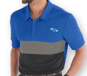 Golf léger pour hommes pour polos Vêtements décontractés avec manches courtes et col rabattu Tissu tricoté imprimé pour adultes - Product Image 3