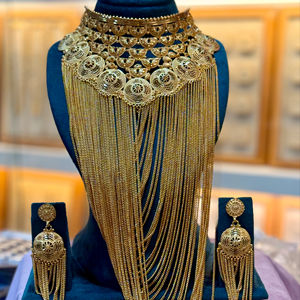 Dubai Vintage Style 24K <b>Gold</b> Plated Fashion Jewelry <b>Set</b> for Weddings and Parties - Product Image 1