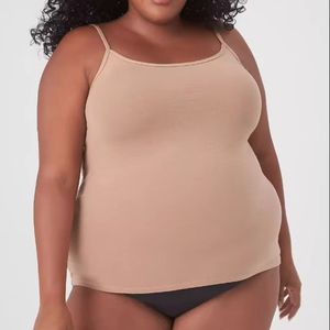 Camisoles de haute qualité 95% coton/5% spandex avec logo personnalisé multi-couleurs pour femmes respirantes et confortables fabriquées au Bangladesh - Product Image 1