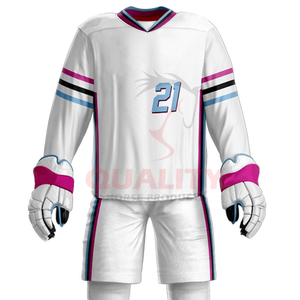 El nuevo conjunto de equipo de uniforme de hockey Top 2025 incluye Jersey transpirable y pantalones duraderos construidos para un juego intenso a precio barato - Product Image 3