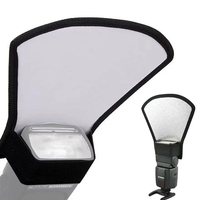 Réflecteur de flash pour appareil photo 2 en 1, mini diffuseur Speedlite, boîte à lumière pliable double face pour Godox TT520II TT600 V1 Triopo TR950