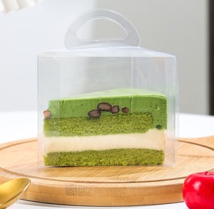 Bán buôn xách tay tam giác tráng miệng bao bì hộp dùng một lần trong suốt Mousse bánh hộp nhựa Pastry Biscuit <span class=keywords><strong>container</strong></span> - Product Image 5