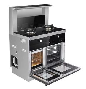 Conjunto de Cocina Integrado con Campana y Estufa para Vaporizar y Asar, a Gas Natural o Gas Licuado, con Estufa Integrada de Fumos Descendentes - Product Image 5