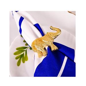 Top vente cuisine Table à manger décoratif serviette anneau tissu organisateur plus grande qualité métal serviette anneau éléphant serviette anneau - Product Image 1