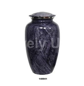 โกศใส่เถ้ากระดูกของผู้ใหญ่ทำจากหินอ่อนสีดำขนาดใหญ่พร้อมถุงกำมะหยี่ - Product Image 1