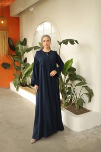 Kaftan ลูกปัดหินทำมือสำหรับผู้หญิงมุสลิมแบบดั้งเดิมมีสีสันสวยงามทันสมัยดีไซน์ใหม่ผ้าไนลอนแขนยาว - Product Image 3