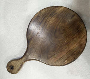 Tabla de cortar de madera de mango cortada a mano/decoración artesanal - Product Image 5