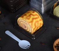Boîtes d'emballage personnalisées pour gâteaux et pains YuXuan en plastique PET jetable imprimé UV transparent/couleur personnalisée