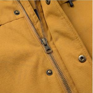 Chaqueta Parka de Cuello Alto para Hombre, Diseño Moderno, Transpirable, de Secado Rápido, Cómoda, de Lona, Estilo Urbano, Abrigos Térmicos al por Mayor - Product Image 4