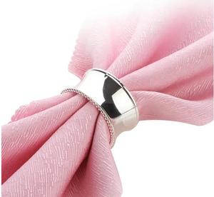 Abordable Vente en gros Rond en métal argenté Rond de serviette Mariage Dinning Restaurant - Product Image 3