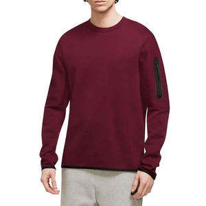 Sweat-shirt thermique respirant en molleton 100 % coton pour homme, col rond, manches longues, imprimé, décontracté, service OEM personnalisé - Product Image 4