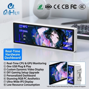 Monitor LCD USB da 9,16 Pollici, Pannello Sensore <span class=keywords><strong>PC</strong></span>, Display per Computer da <span class=keywords><strong>Gaming</strong></span>, Produttore OEM - Product Image 3