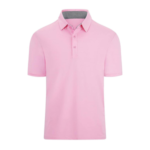 เสื้อโปโลสำหรับผู้ชายเสื้อโปโลปักโลโก้ที่กำหนดเองแขนสั้นเข้ารูปลายทางสไตล์คลาสสิก - Product Image 1