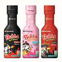 Samyang Buldak Sauce piquante à saveur de poulet épicée coréenne Bouteille de 7oz Mangue certifiée halal comme ingrédient principal