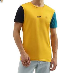 เสื้อยืดแขนสีตัดกันสำหรับเด็กผู้ชายเสื้อยืดผ้าฝ้าย100% ระบายอากาศได้ดีใช้ได้ทั้งชายและหญิง - Product Image 1