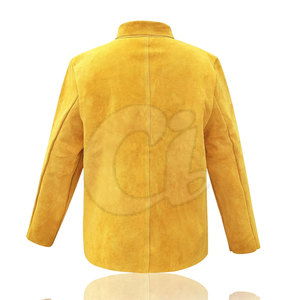 Veste de soudeur sur mesure en cuir de vachette avec col montant, service OEM de haute qualité – Meilleure vente de la saison printemps - Product Image 2