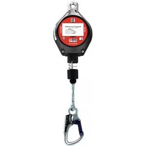 EN 360 Fall Arrest Device <b>with</b> Galvanized Steel <b>Cable</b> Approx. 2.1 kg 4.5 m MAS Carabiner - Product Image 1