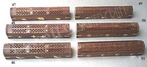 Quemador de incienso de estilo ataúd de madera de 12 pulgadas, soporte de incienso hecho a mano, compartimento de almacenamiento, caja de cenizas bien elaborada, palos - Product Image 2