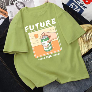 Fabricant et grossiste de t-shirts du Bangladesh Nouveau t-shirt surdimensionné à la mode pour femmes T-shirts personnalisés Filles Design personnalisé - Product Image 2