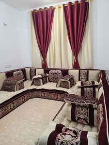 Design d'intérieur Majlis arabe, design classique moderne, ensemble élégant pour salon, sièges d'angle luxueux, design gain de place - Product Image 2