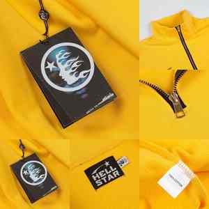 Nouvelle collection personnalisée Sweat à capuche High Street pour hommes 100% coton Terry Zip Neck American Streetwear Sweat à capuche à impression numérique - Product Image 5