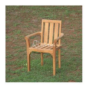 Chaises de salle à manger Chaise de salle à manger classique empilable Mobilier de jardin extérieur écologique Chaises longues de jardin relaxantes - Product Image 1