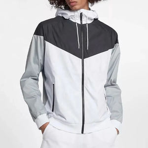 Logo personnalisé de haute qualité veste de course à glissière avec blocage de couleur coupe-vent veste de course polaire grande taille pour hommes - Product Image 3